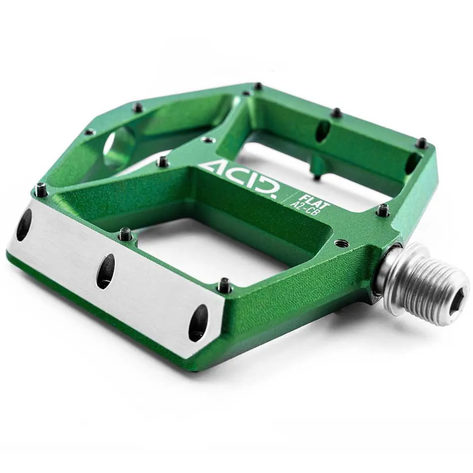 ACID Flat A2-ib Cykelpedaler, Green, One Size ACID Flat A2-ib Cykelpedaler, Green, One Size