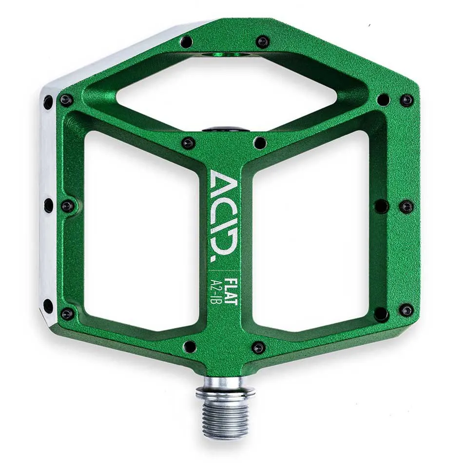 ACID Flat A2-ib Cykelpedaler, Green, One Size ACID Flat A2-ib Cykelpedaler, Green, One Size