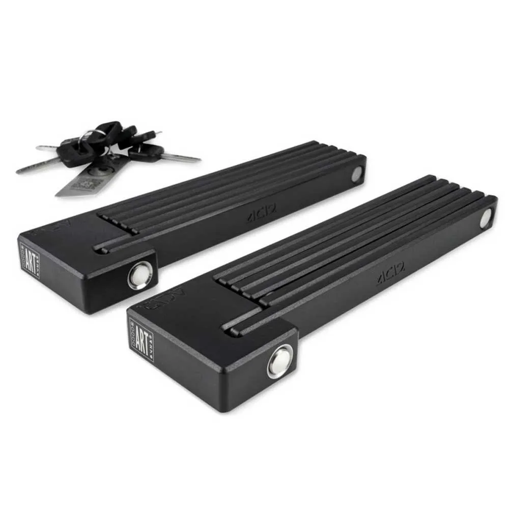 ACID Rigid 100 Pure Twin Pack Hopfällbart Lås, Black, 7 x 1000mm