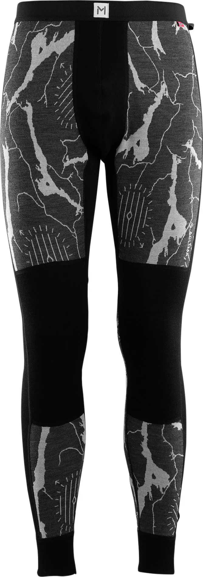Aclima Men's Lars Monsen Femunden Longs, Jet Black/Femunden Dark