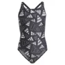 adidas 3 Bar Logo Graphic Baddräkt female, Black / wonsil, 7-8Y