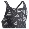 adidas 3 Bar Logo Graphic Baddräkt female, Black / wonsil, 7-8Y