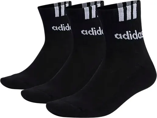 adidas 3-Stripes Linear Half-Crew Cushioned Socks 3 Pairs adidas 3-Stripes Linear Half-Crew Cushioned Socks 3 Pairs