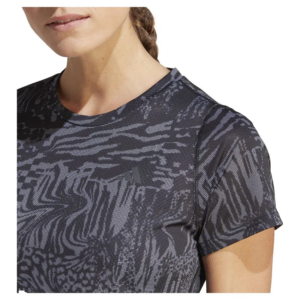 adidas 3b Aop T-shirt Med Korta ärmar female, Black / white
