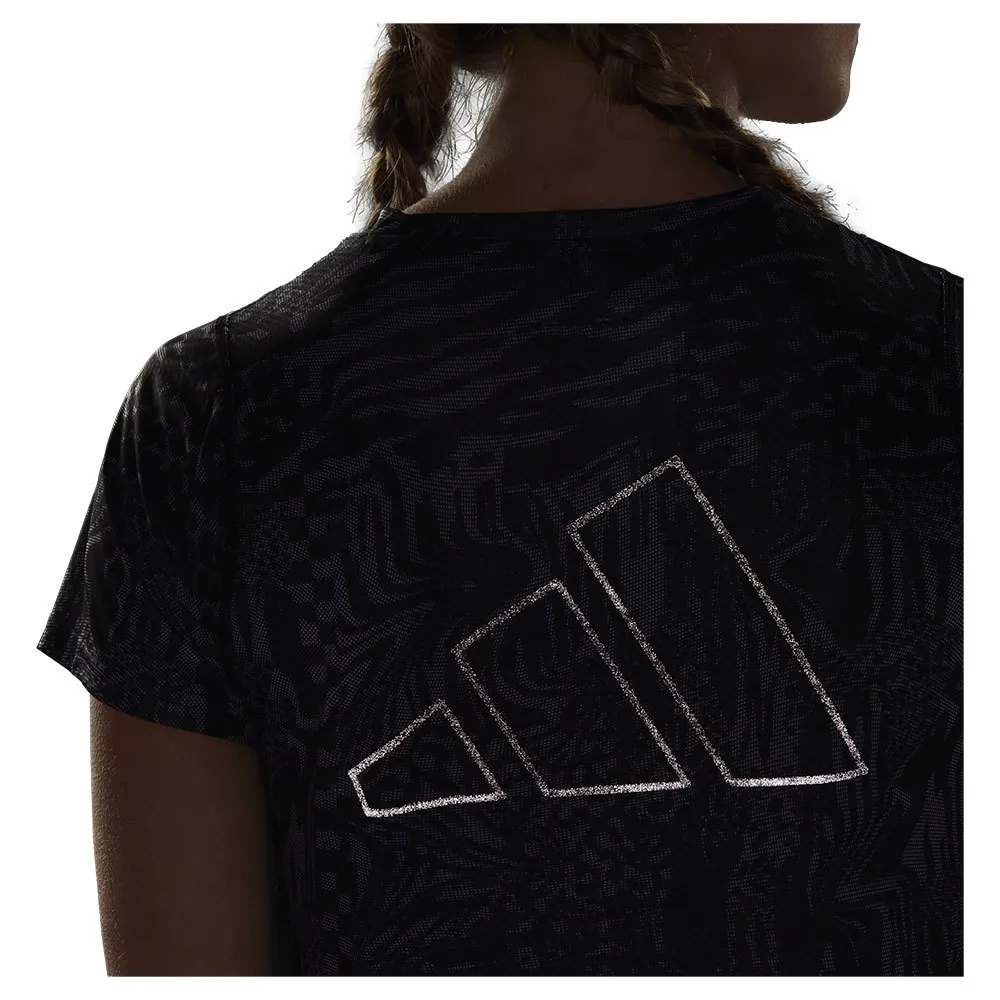 adidas 3b Aop T-shirt Med Korta ärmar female, Black / white