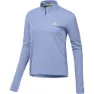 adidas Adizero Halv Dragkedja Långärmad T-shirt female, Blue spark