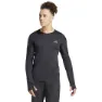 adidas Adizero L T-shirt Med Lång ärm male, Black / grey six