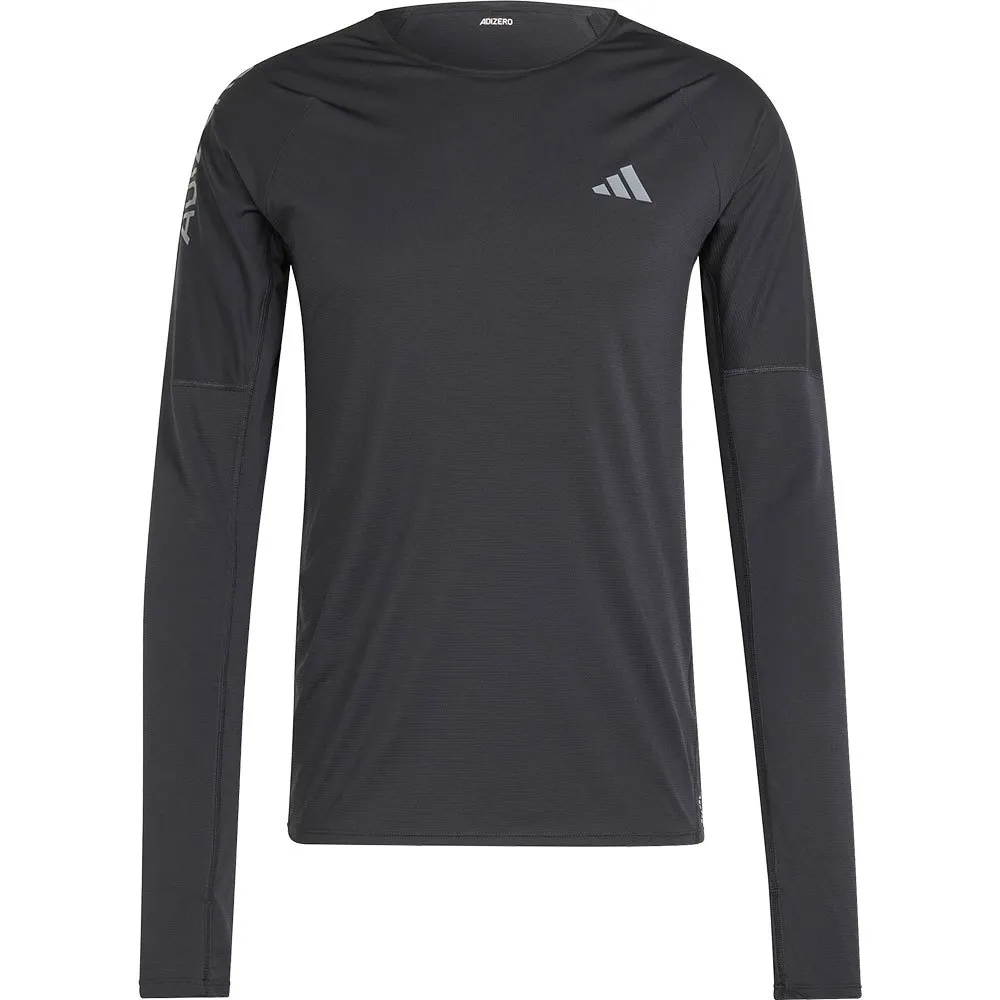adidas Adizero L T-shirt Med Lång ärm male, Black / grey six adidas Adizero L T-shirt Med Lång ärm male, Black / grey six