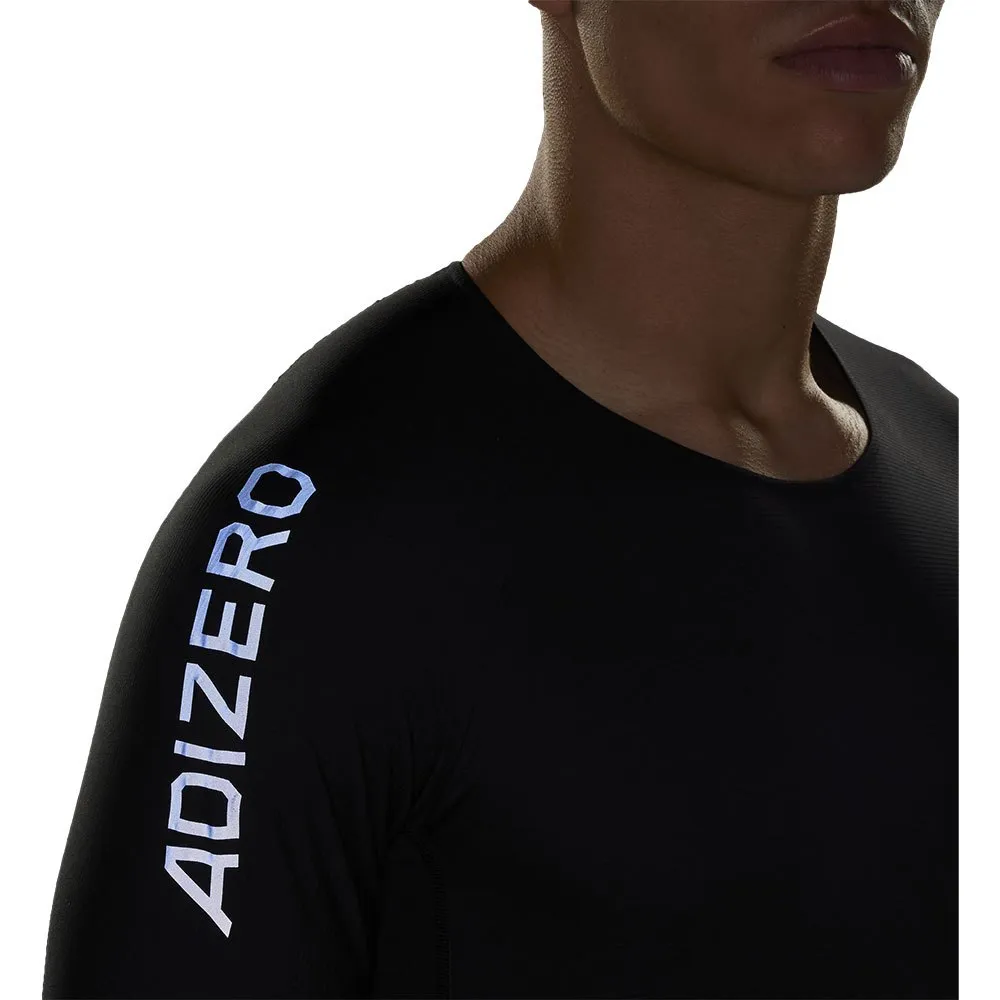 adidas Adizero L T-shirt Med Lång ärm male, Black / grey six adidas Adizero L T-shirt Med Lång ärm male, Black / grey six