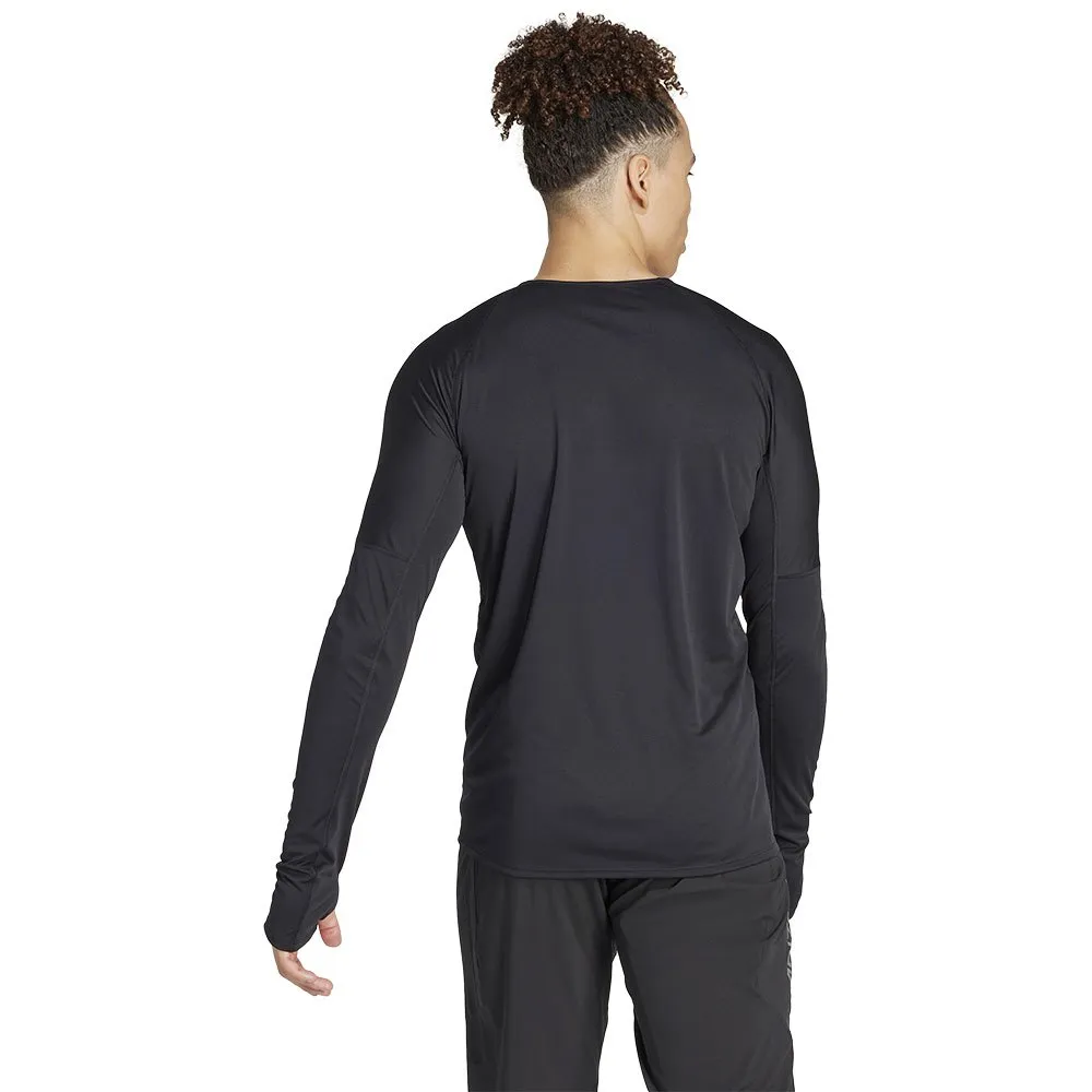 adidas Adizero L T-shirt Med Lång ärm male, Black / grey six adidas Adizero L T-shirt Med Lång ärm male, Black / grey six