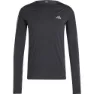 adidas Adizero L T-shirt Med Lång ärm male, Black / grey six