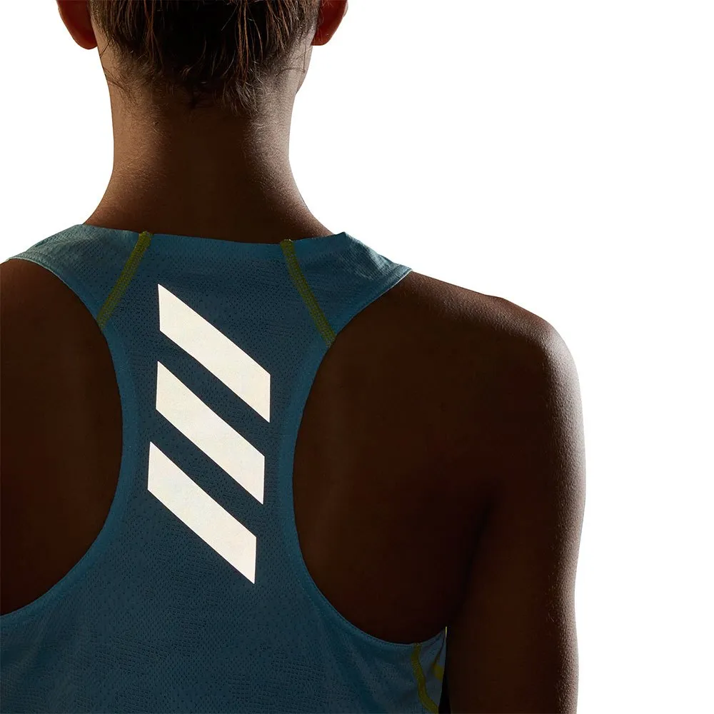 adidas Adizero Primeblue ärmlös T-shirt female, Hazy sky