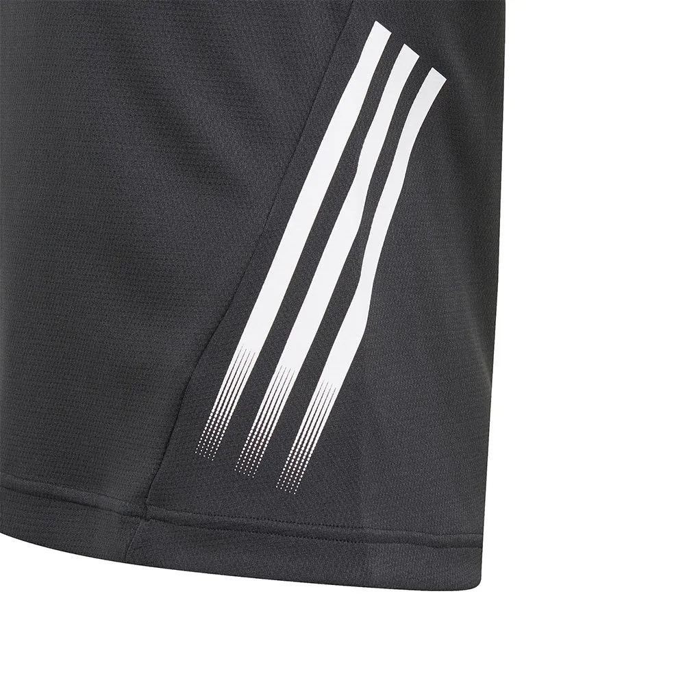 adidas Aeroready 3 Stripes T-shirt Med Korta ärmar, Black / black / white, 9-10Y adidas Aeroready 3 Stripes T-shirt Med Korta ärmar, Black / black / white, 9-10Y
