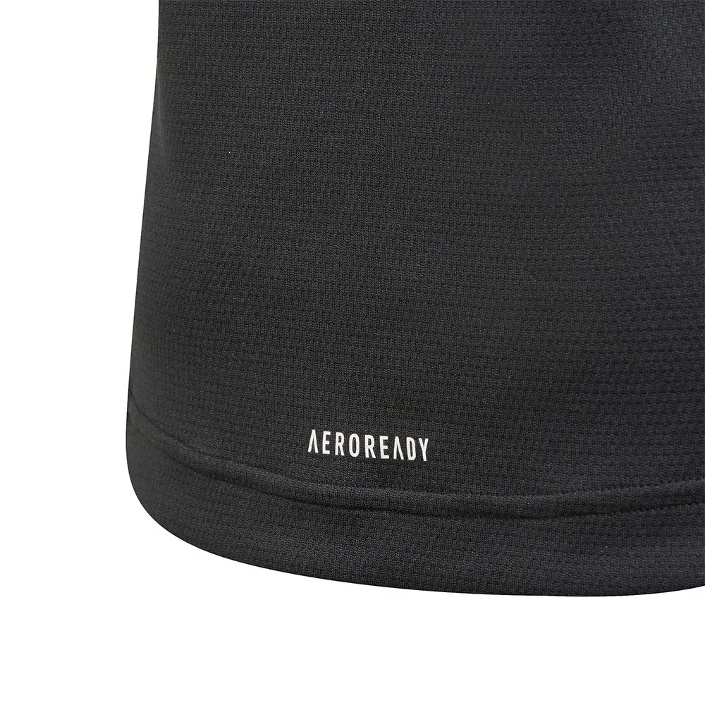adidas Aeroready 3 Stripes T-shirt Med Korta ärmar, Black / black / white, 9-10Y adidas Aeroready 3 Stripes T-shirt Med Korta ärmar, Black / black / white, 9-10Y