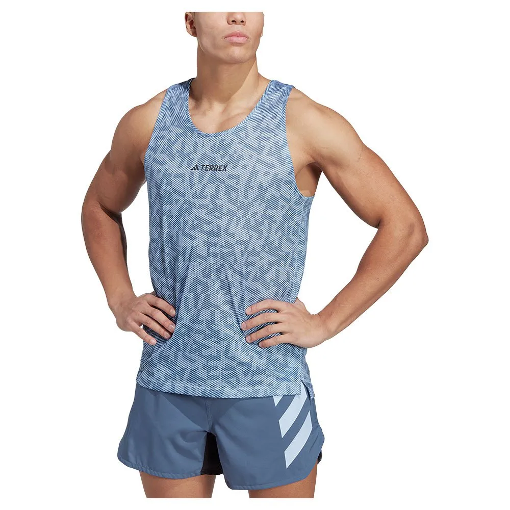 adidas Agr ärmlös T-shirt, Blue dawn / wonder steel