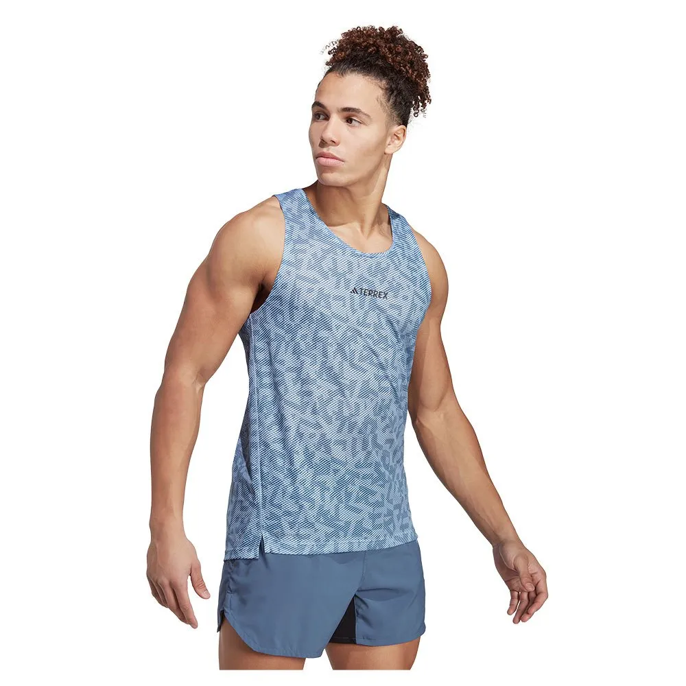 adidas Agr ärmlös T-shirt, Blue dawn / wonder steel