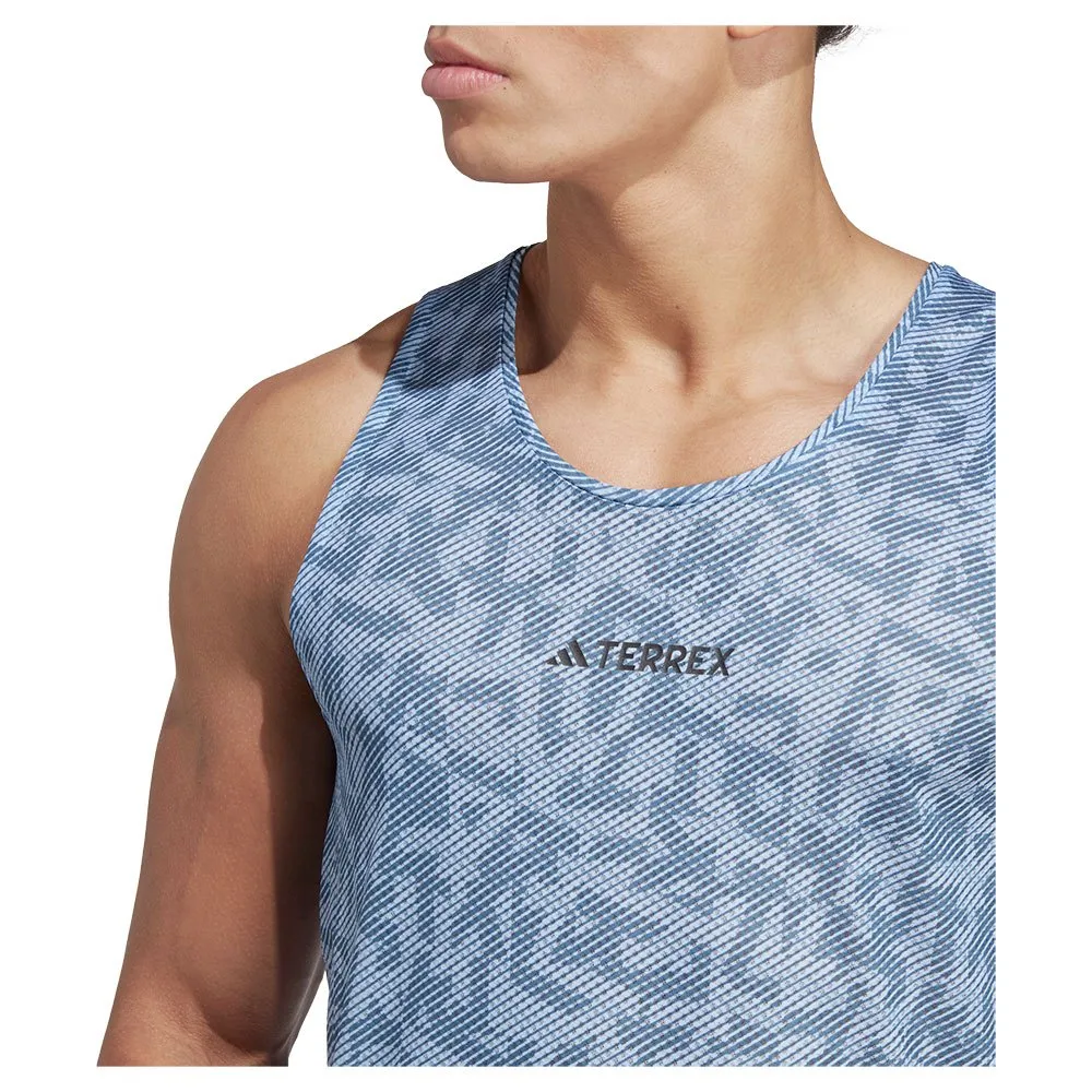 adidas Agr ärmlös T-shirt, Blue dawn / wonder steel
