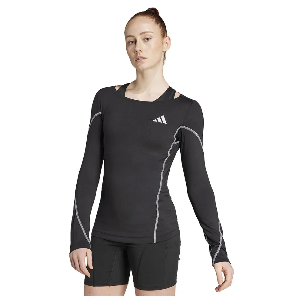 adidas Btn Running T-shirt Med Lång ärm female adidas Btn Running T-shirt Med Lång ärm female