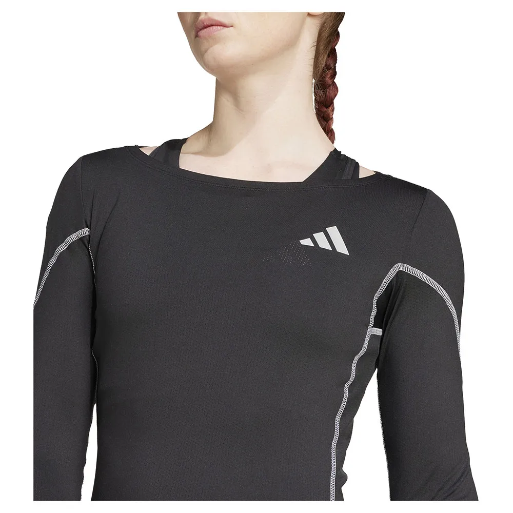 adidas Btn Running T-shirt Med Lång ärm female adidas Btn Running T-shirt Med Lång ärm female