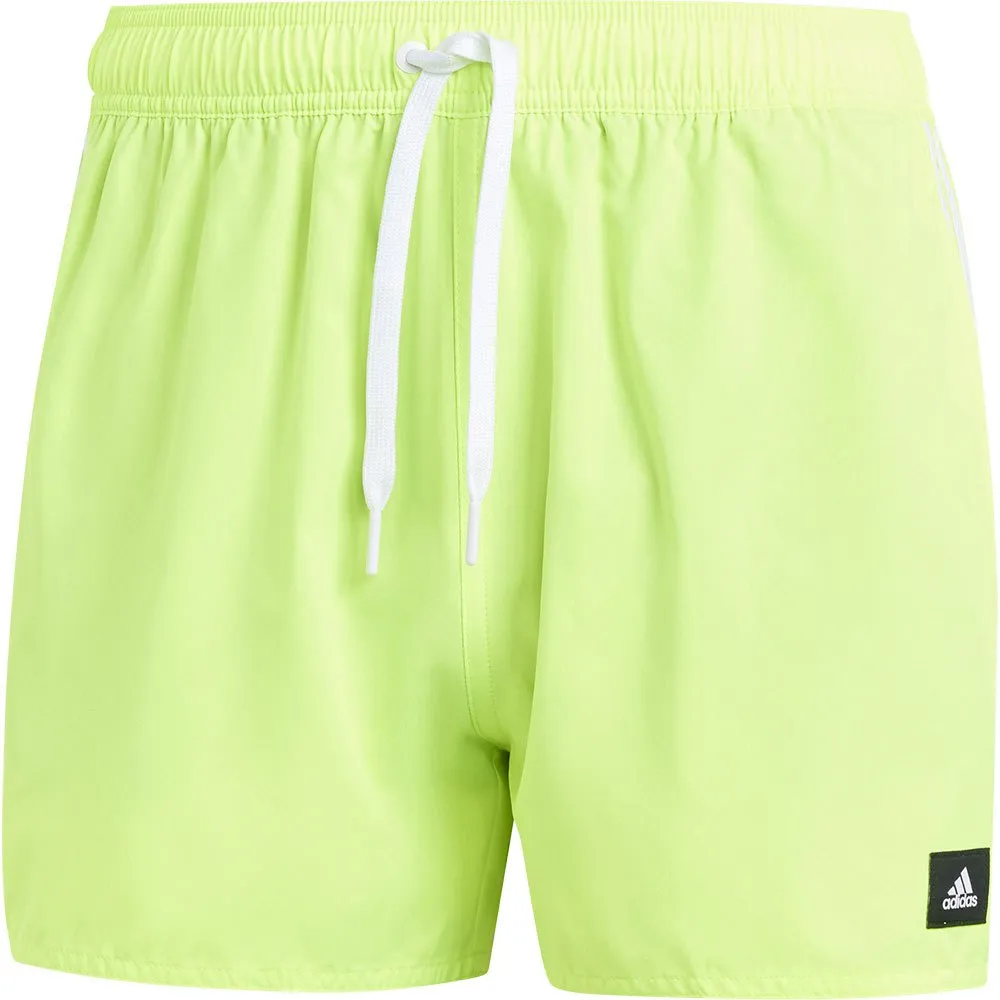 adidas Clx 3 Stripes Simshorts male, Lucid lemon / white adidas Clx 3 Stripes Simshorts male, Lucid lemon / white
