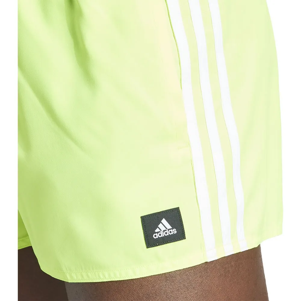 adidas Clx 3 Stripes Simshorts male, Lucid lemon / white adidas Clx 3 Stripes Simshorts male, Lucid lemon / white