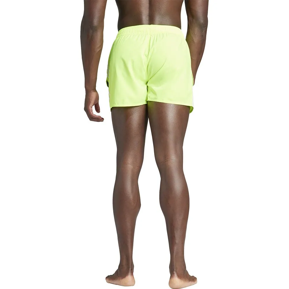 adidas Clx 3 Stripes Simshorts male, Lucid lemon / white adidas Clx 3 Stripes Simshorts male, Lucid lemon / white