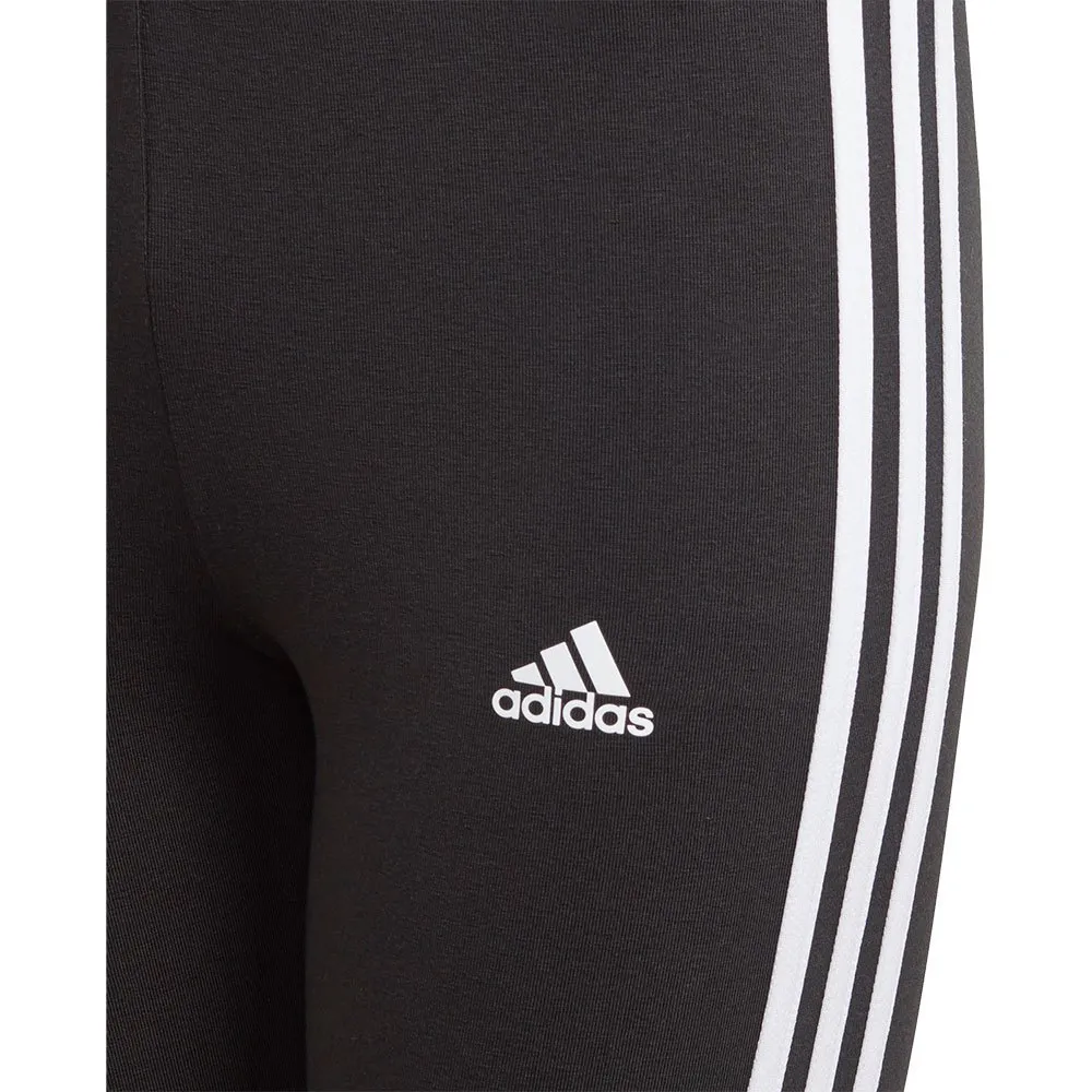 adidas Essentials 3 Stripes Leggings, Black / white