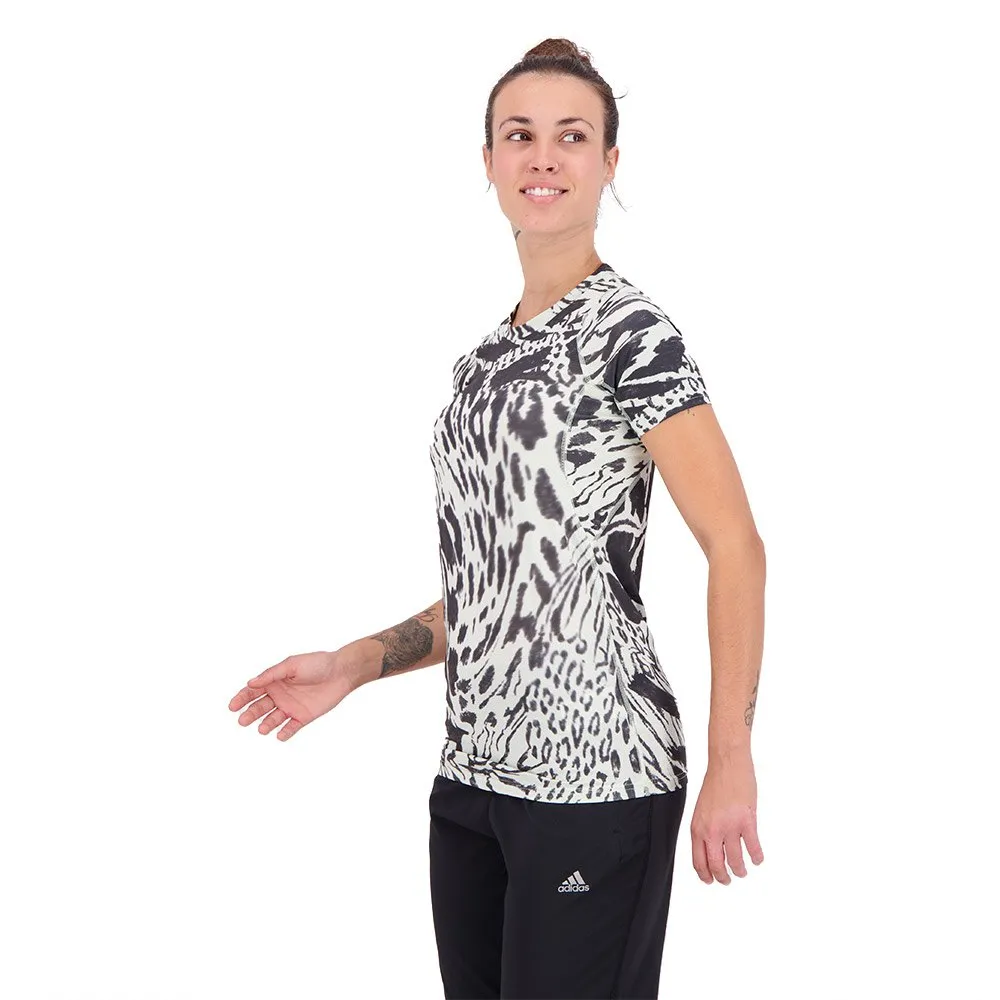 adidas Fast Aop T-shirt Med Korta ärmar female, Green adidas Fast Aop T-shirt Med Korta ärmar female, Green
