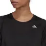 adidas Fast Crop T-shirt Med Korta ärmar female, Black