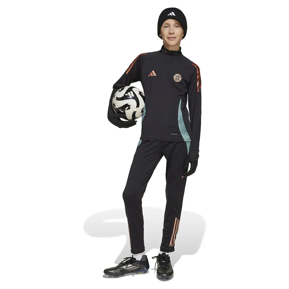 adidas Fc Bayern Tiro 24 Träning Tröja Med Halv Dragkedja, Black, 5-6Y