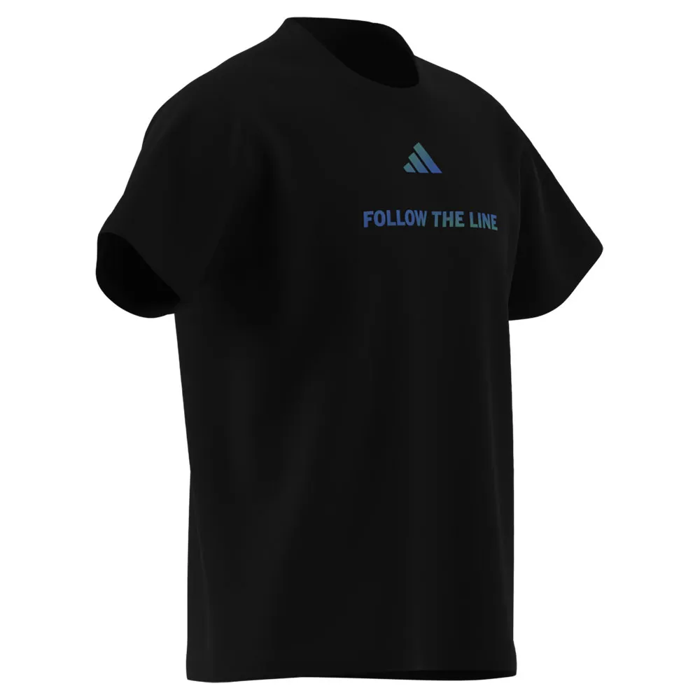 adidas Follow The Line T-shirt Med Korta ärmar male adidas Follow The Line T-shirt Med Korta ärmar male