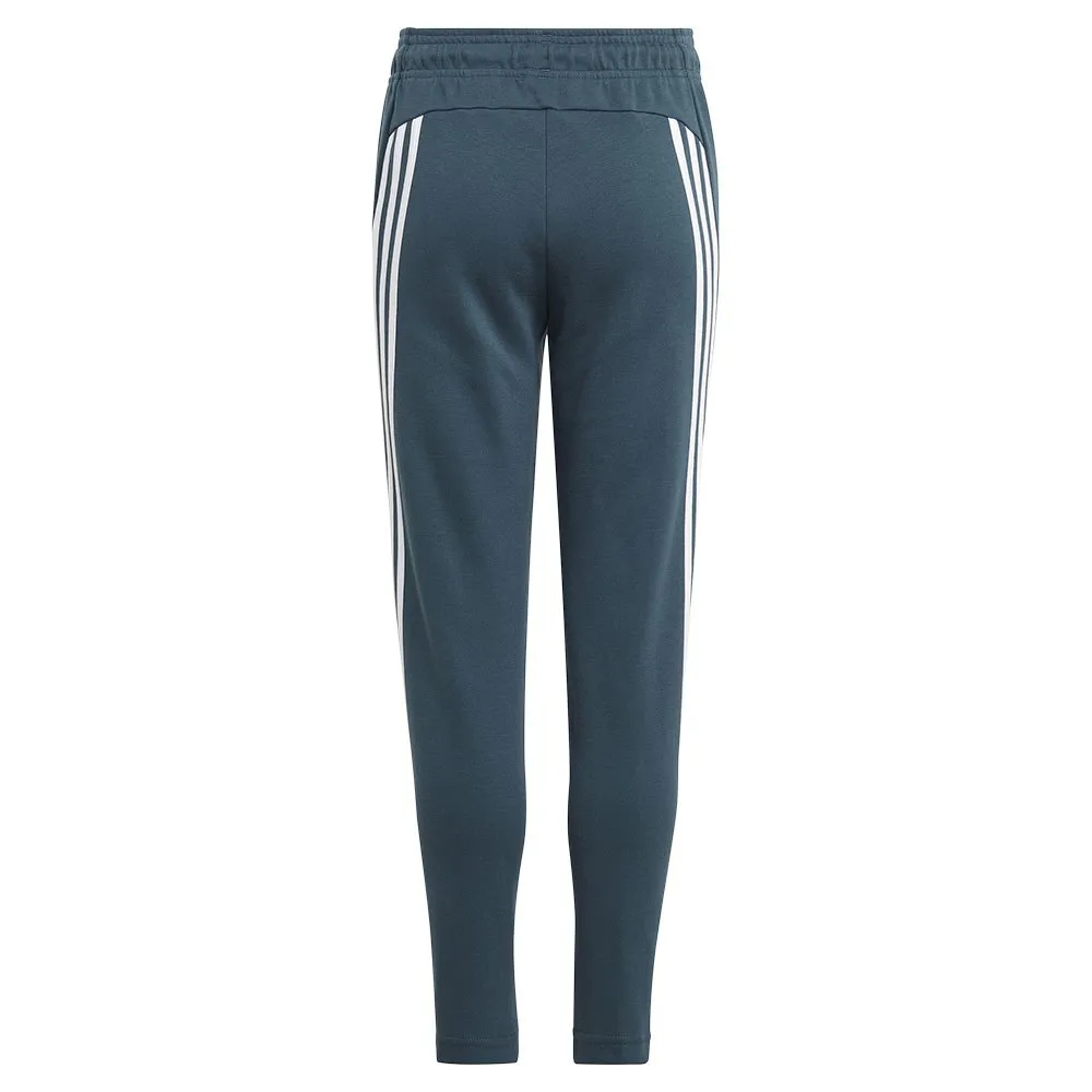 adidas Future Icons 3 Stripes Ankle Joggers, Arcngt / white, 7-8Y
