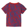 adidas I Summer Set Country T-shirt Med Korta ärmar male, Top scarlet / blue bottom blue / white