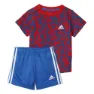 adidas I Summer Set Country T-shirt Med Korta ärmar male, Top scarlet / blue bottom blue / white