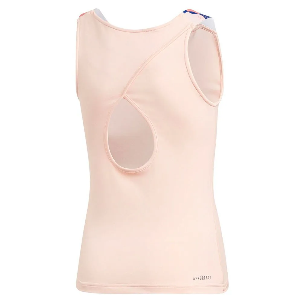 adidas Keyhole ärmlös T-shirt, Haze coral, 14-15Y