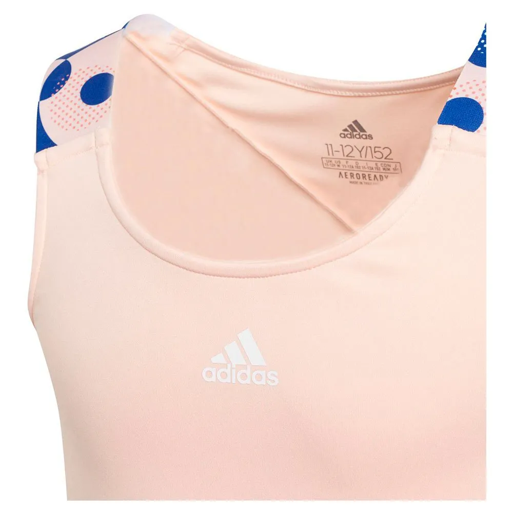 adidas Keyhole ärmlös T-shirt, Haze coral, 14-15Y