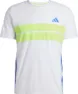 adidas Men's Adizero Retro Tee, White/Lucid Lemon