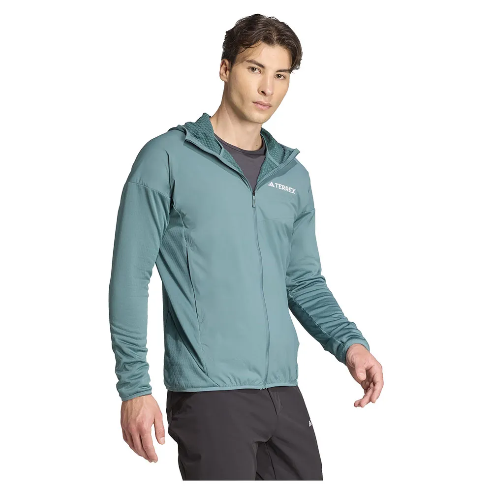 adidas Men's Terrex Xperior Climawarm+ Wind Light Fleece Hooded Jacket adidas Men's Terrex Xperior Climawarm+ Wind Light Fleece Hooded Jacket