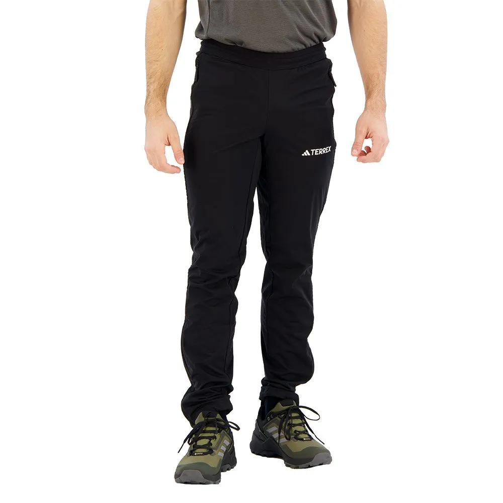 adidas Organiser Xperior Cross-country Ski Soft Shell Joggers, Black, Regular