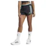 adidas Own The Run 3 Stripes 3´´ Shorts female, Black / flash aqua
