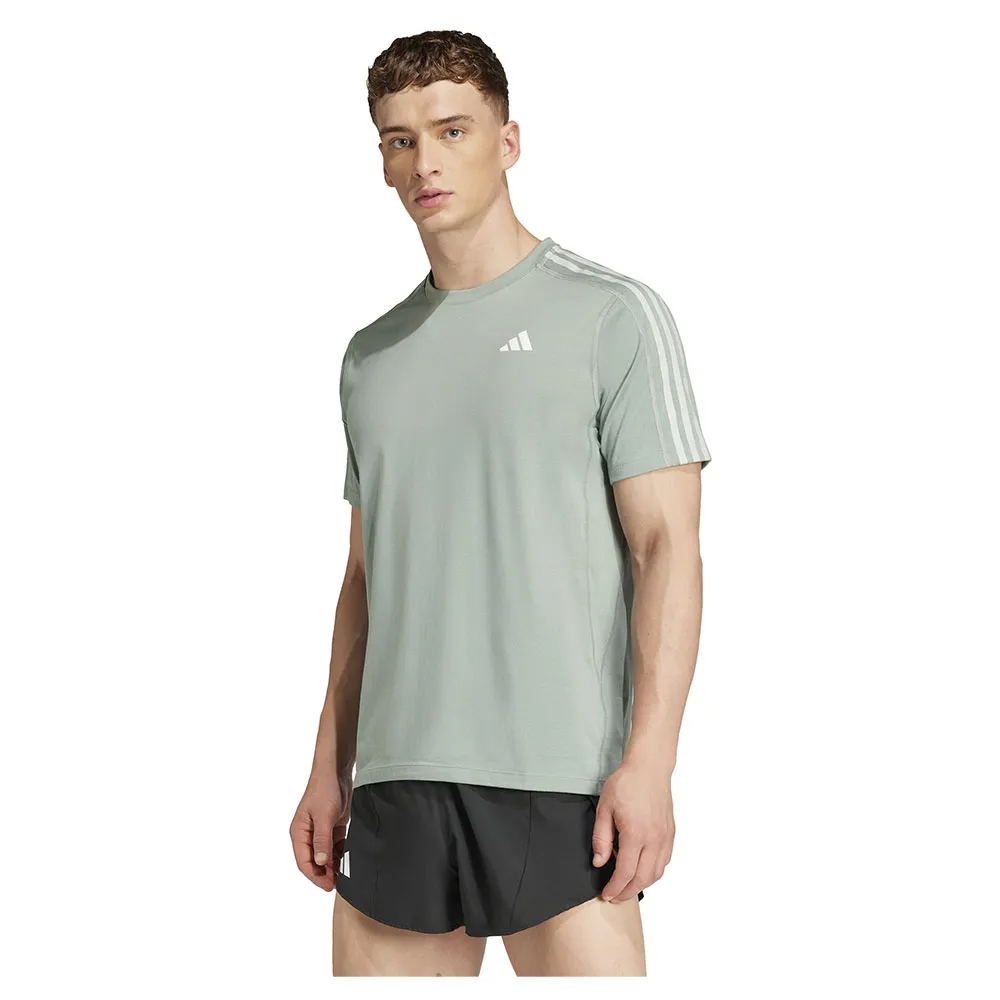 adidas Own The Run 3 Stripes T-shirt Med Korta ärmar female adidas Own The Run 3 Stripes T-shirt Med Korta ärmar female