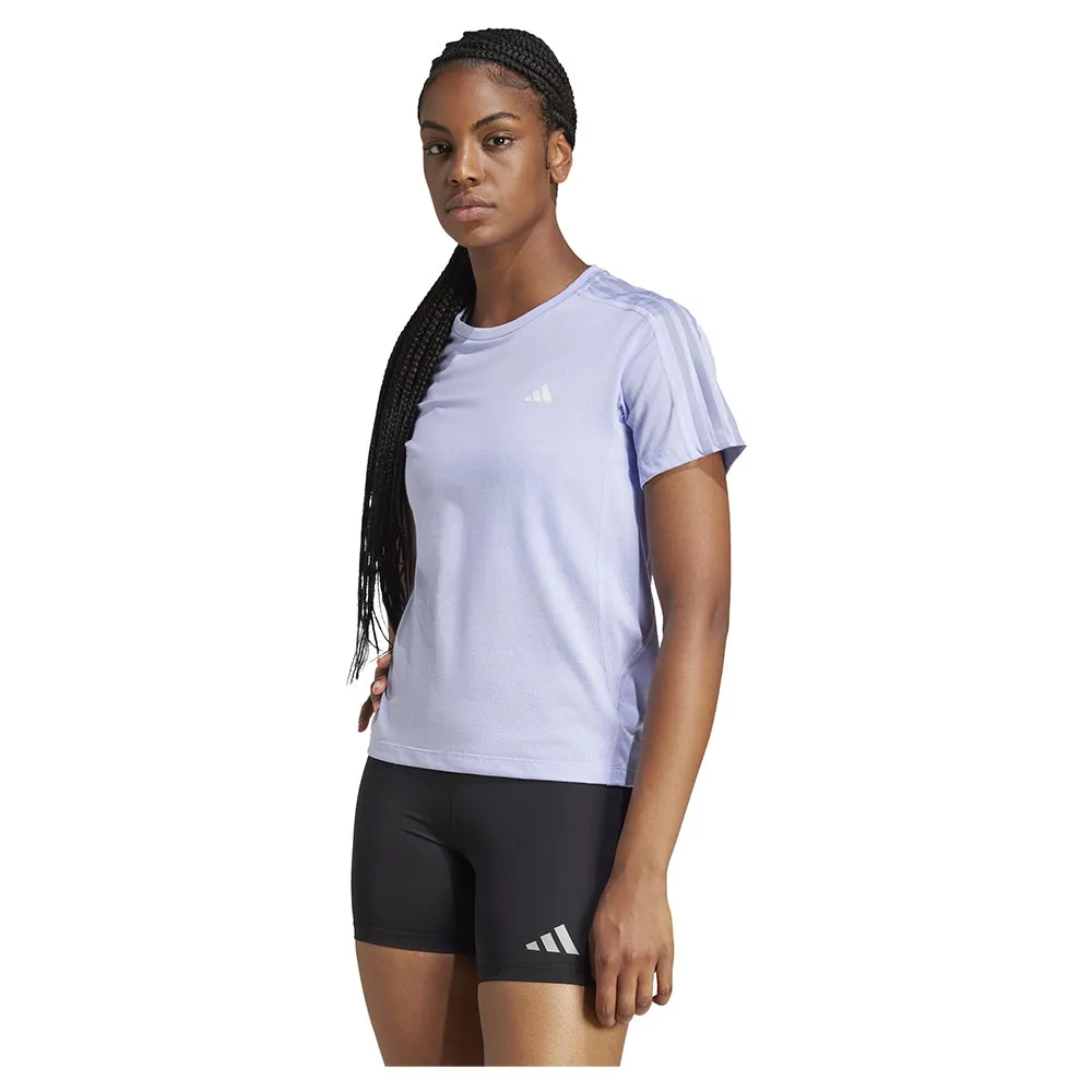 adidas Own The Run 3 Stripes T-shirt Med Korta ärmar male