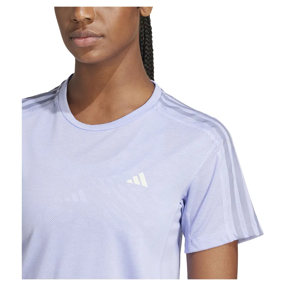 adidas Own The Run 3 Stripes T-shirt Med Korta ärmar male