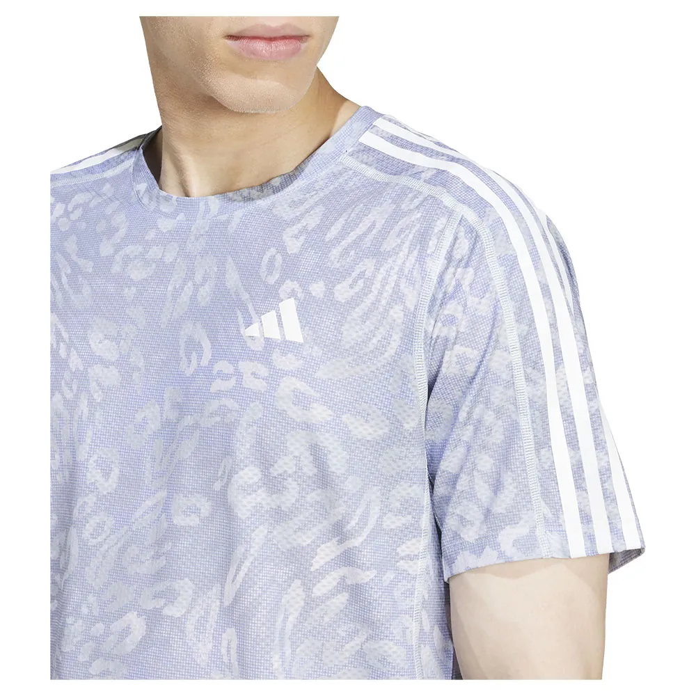 adidas Own The Run Climacool 3 Stripes T-shirt Med Korta ärmar male adidas Own The Run Climacool 3 Stripes T-shirt Med Korta ärmar male