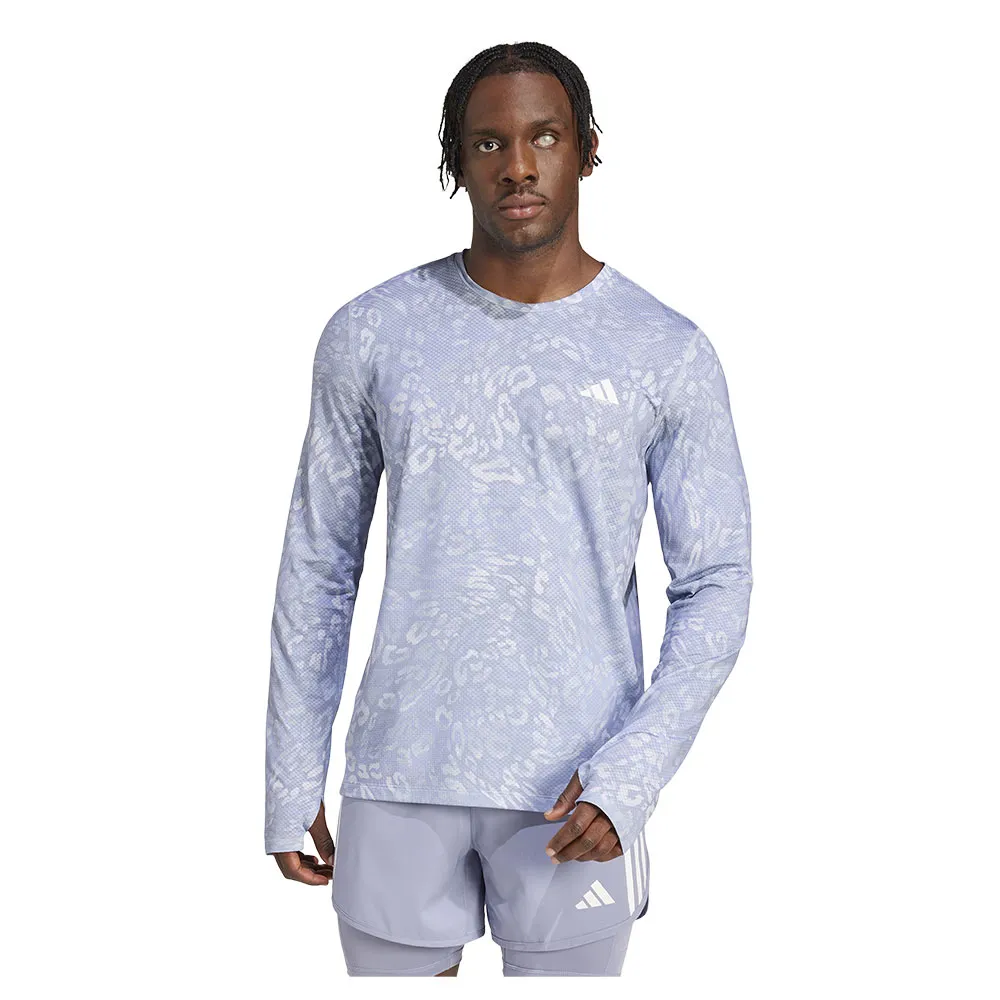 adidas Own The Run Climacool 3 Stripes T-shirt Med Lång ärm male adidas Own The Run Climacool 3 Stripes T-shirt Med Lång ärm male