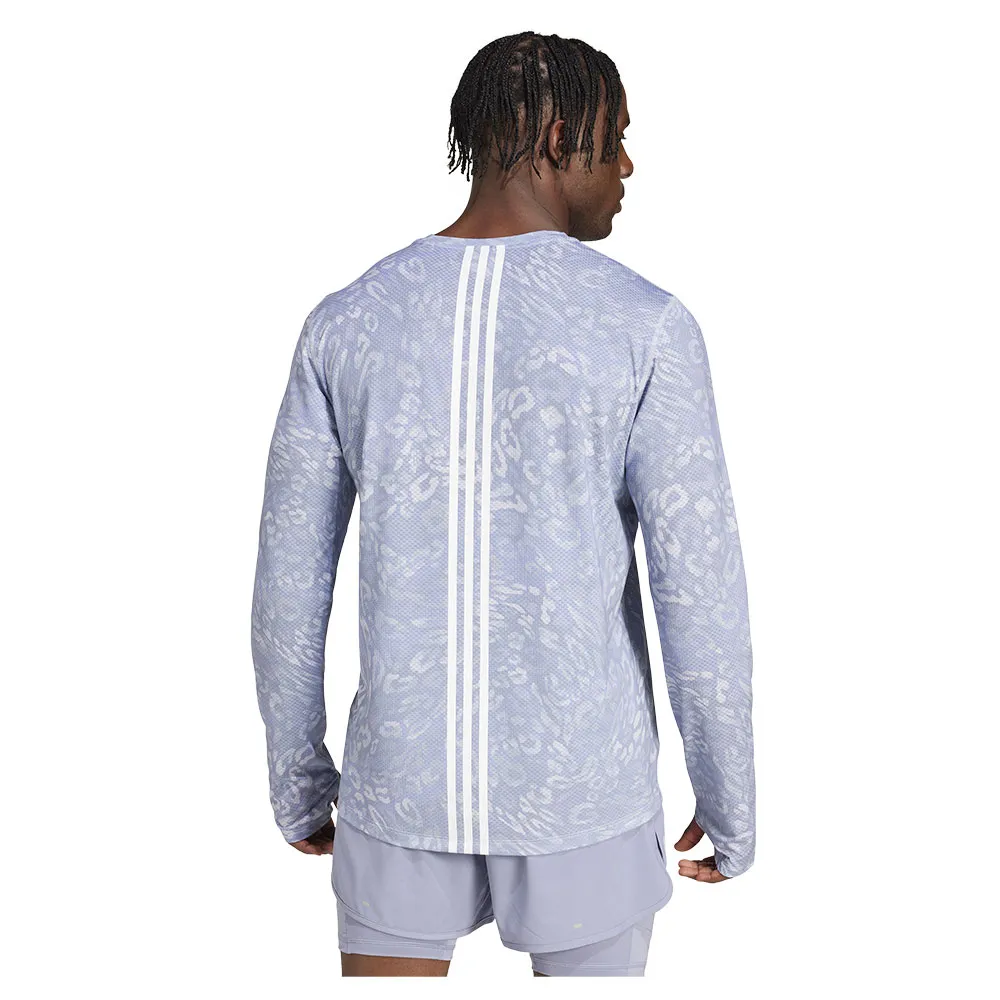 adidas Own The Run Climacool 3 Stripes T-shirt Med Lång ärm male adidas Own The Run Climacool 3 Stripes T-shirt Med Lång ärm male