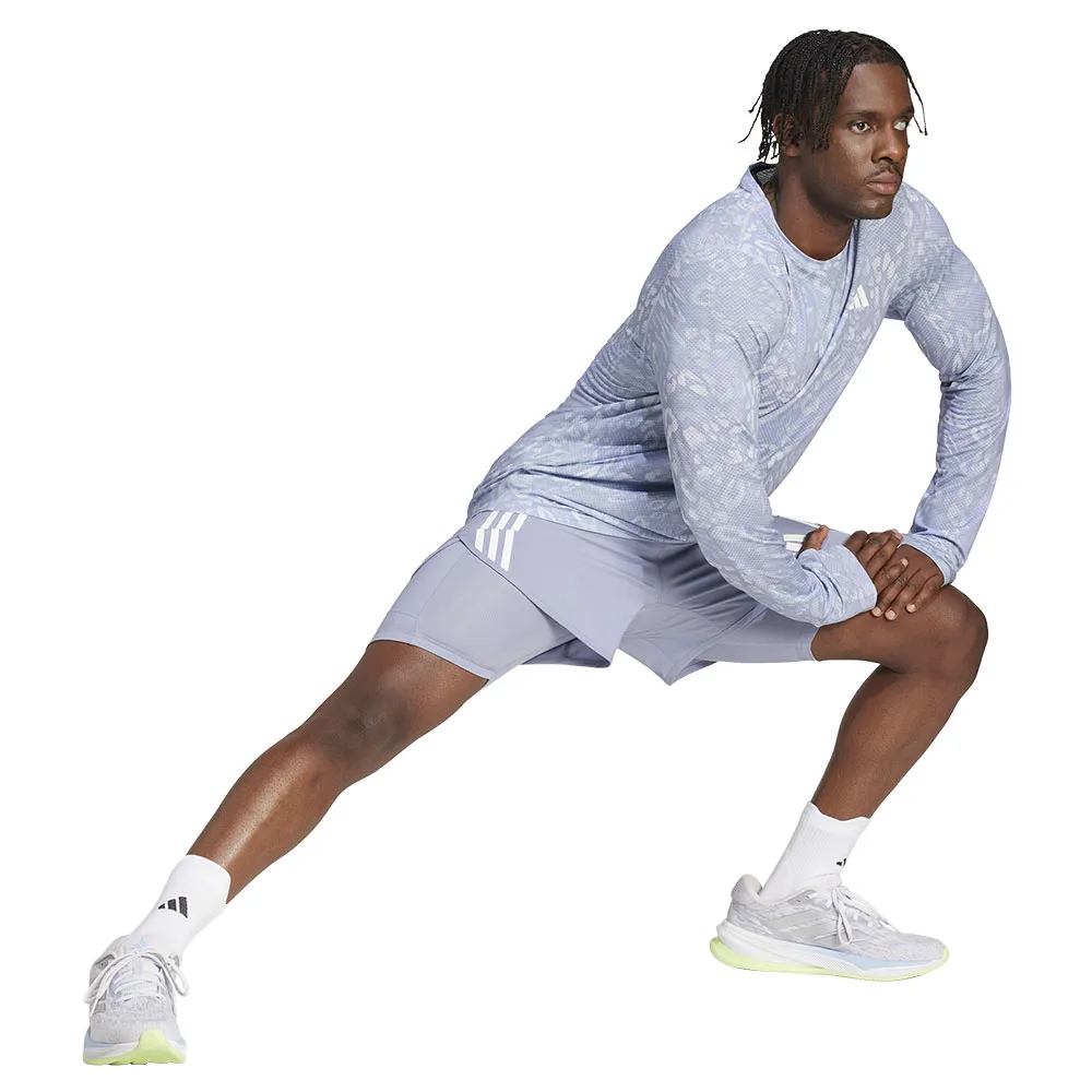 adidas Own The Run Climacool 3 Stripes T-shirt Med Lång ärm male adidas Own The Run Climacool 3 Stripes T-shirt Med Lång ärm male