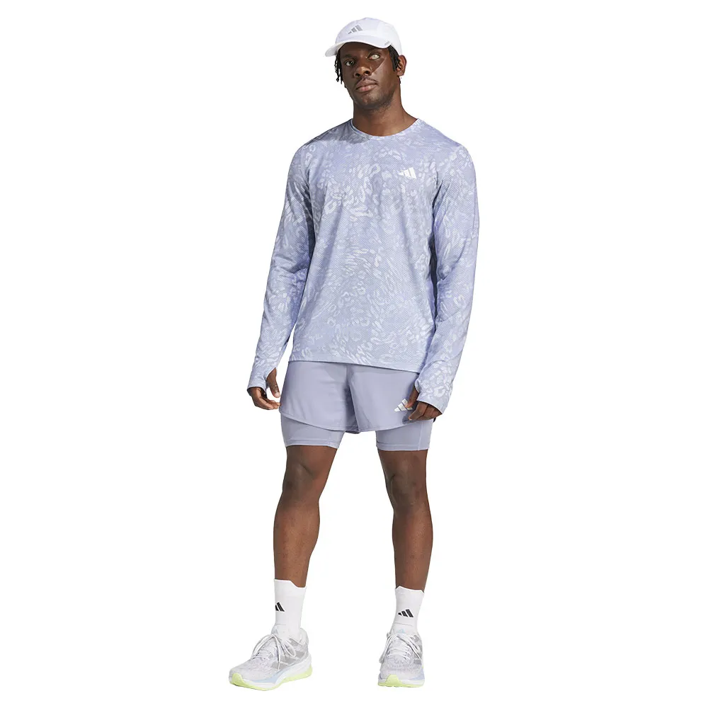 adidas Own The Run Climacool 3 Stripes T-shirt Med Lång ärm male adidas Own The Run Climacool 3 Stripes T-shirt Med Lång ärm male
