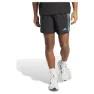adidas Own The Run Essentials 3 Stripes 7´´ Shorts male, Black / acid mint / bright blue
