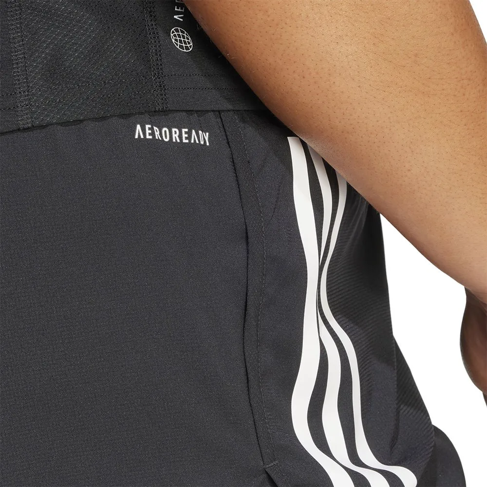 adidas Own The Run Excite 3 Stripes 2-i-1 Shorts female, Black / black